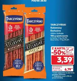 Kaufland Kabanosy drobiowe Tarczyński Exclusive oferta