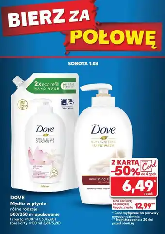 Kaufland Mydło w płynie glowing ritual Dove Nourishing Secrets oferta