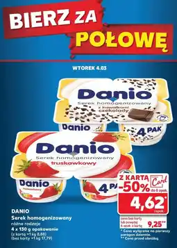 Kaufland Serek z kawałkami czekolady Danone Danio oferta