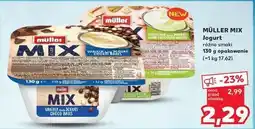 Kaufland Jogurt pistacjowy z ciasteczkami amarettini Muller Mix oferta