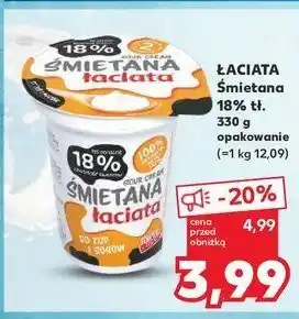 Kaufland Śmietana 18% Łaciata oferta