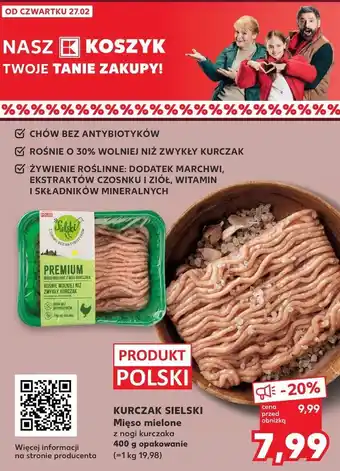 Kaufland Mięso mielone z kurczaka sielskiego Superdrob oferta