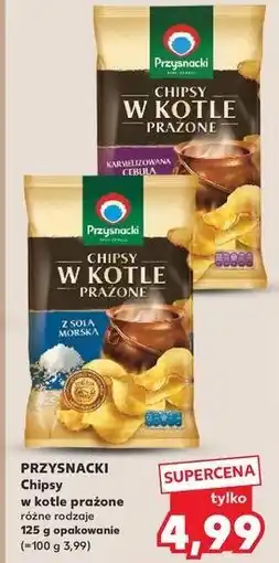 Kaufland Chipsy w kotle prażone z solą morską Przysnacki oferta