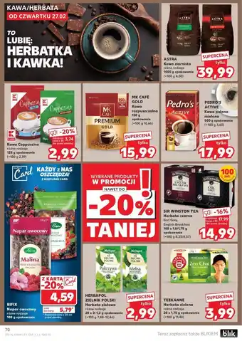 Kaufland Kawa Astra Łagodna Tradycyjna oferta