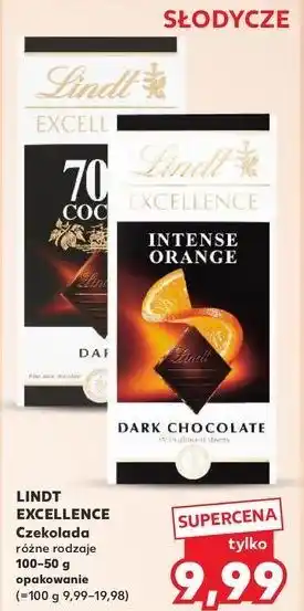 Kaufland Czekolada 70% cocoa Lindt Excellence oferta