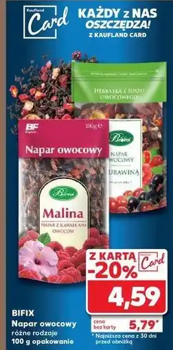 Kaufland Herbatka z suszu owocowego napar żurawiną Bifix Napar Owocowy oferta