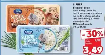 Kaufland Śledź z sosem śmietanowym borowikami Lisner Śledzik & Sosik oferta