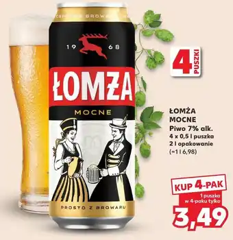 Kaufland Piwo Łomża Mocne oferta