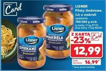 Kaufland Makrela opiekana w zalewie octowej Lisner oferta