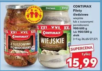 Kaufland Filety śledziowe z suszonymi pomidorami Contimax oferta