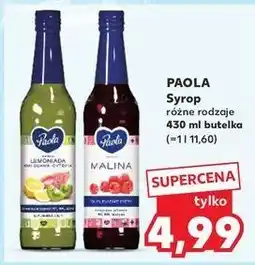 Kaufland Syrop cytryna guava kiwi Paola Lemoniada oferta