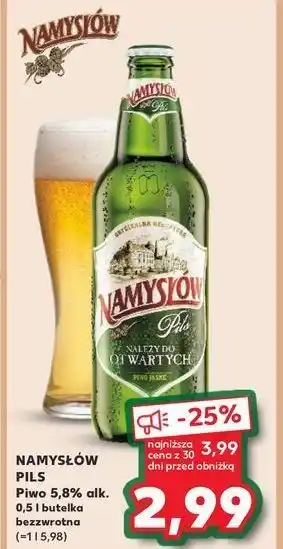 Kaufland Piwo Namysłów Pils oferta