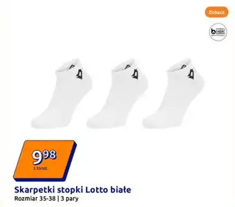 Action Skarpetki stopki Lotto białe oferta