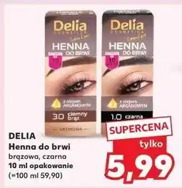 Kaufland Henna żelowa do brwi i rzęs 1.0 czarny Delia Eyebrow Expert oferta