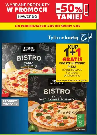 Kaufland Pizza z kurczakiem i szpinakiem Iglotex Proste Historie Bistro oferta