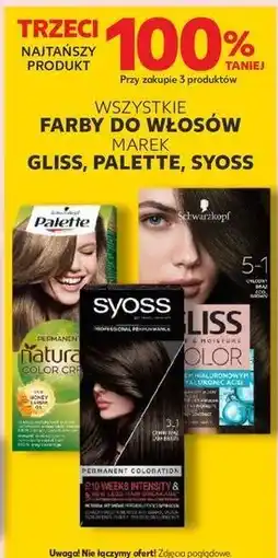 Kaufland Krem koloryzujący 5-1 Schwarzkopf Gliss Color oferta