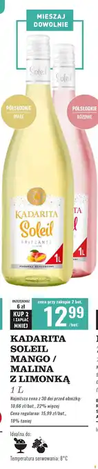 Biedronka Wino Kadarita Soleil Frizzante Malina Z Limonką oferta