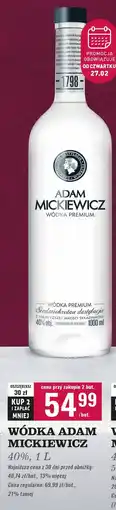 Biedronka Wódka Adam Mickiewicz oferta