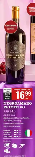 Biedronka Wino Negroamaro Primitivo oferta