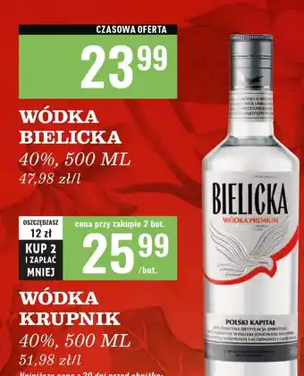 Biedronka Wódka Bielicka oferta