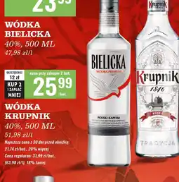 Biedronka Wódka Krupnik Premium oferta