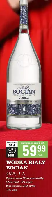 Biedronka Wódka Biały Bocian Vodka oferta