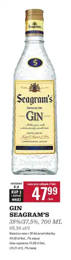 Biedronka Gin Seagram's Extra Dry oferta