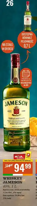 Biedronka Whiskey Jameson oferta