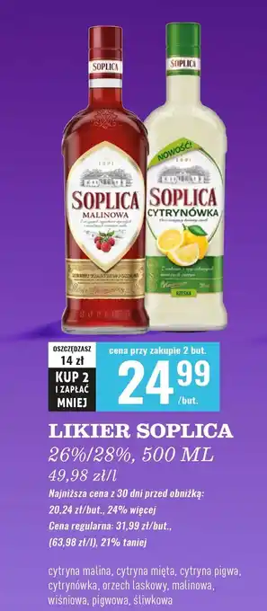 Biedronka Wódka Soplica Śliwkowa oferta