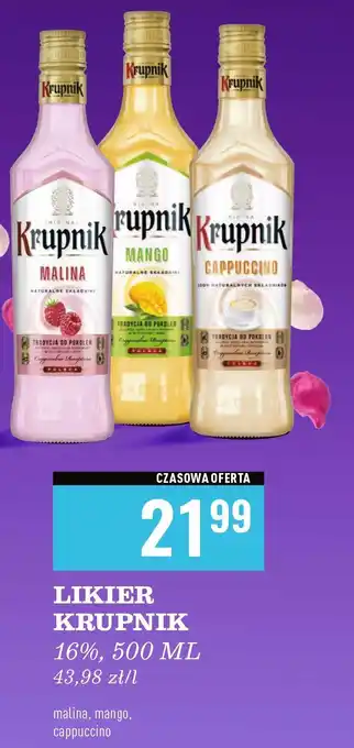 Biedronka Wódka Krupnik Cappuccino oferta