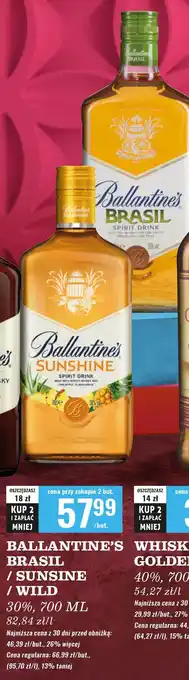 Biedronka Whisky Ballantine's Brasil oferta