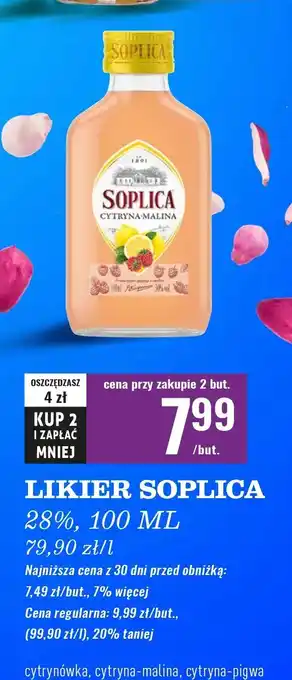 Biedronka Likier 30% Soplica Cytryna-Malina oferta