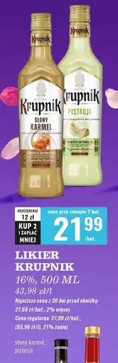 Biedronka Wódka Krupnik Pistacja oferta