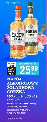 Biedronka Wódka Żołądkowa Gorzka Tradycyjna oferta