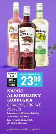 Biedronka Wódka Lubelska Grejpfrutowa oferta