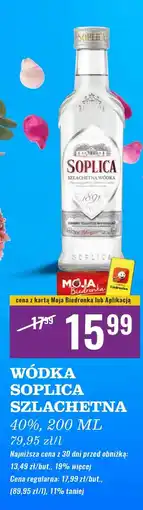 Biedronka Wódka Soplica Szlachetna oferta