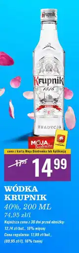 Biedronka Wódka Krupnik Premium oferta