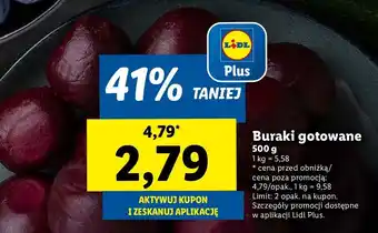 Lidl Buraki gotowane oferta