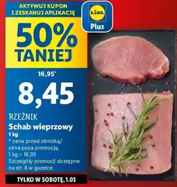 Lidl Schab wieprzowy bez kości Rzeźnik Codzienna Dostawa oferta