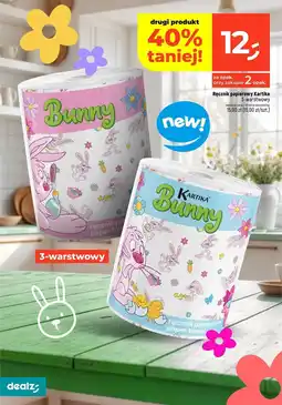 Dealz Ręcznik papierowy bunny niebieski Kartika oferta