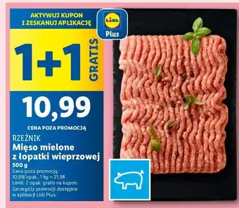 Lidl Mięso mielone z łopatki wieprzowej Rzeźnik Codzienna Dostawa oferta