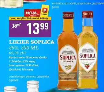 Biedronka Wódka Soplica Cytrynówka oferta