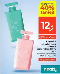 Dealz Żel pod prysznic pearls proteins Love Skin oferta