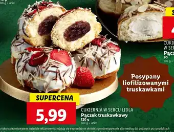 Lidl Pączek truskawkowy Cukiernia Lidla oferta