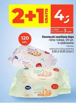 Dealz Chusteczki nawilżane różowe Hops Baby Pure oferta