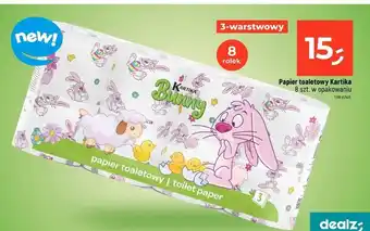 Dealz Papier toaletowy bunny deco Kartika oferta