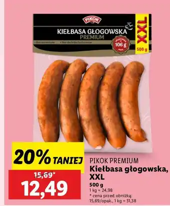 Lidl Kiełbasa głogowska Pikok oferta