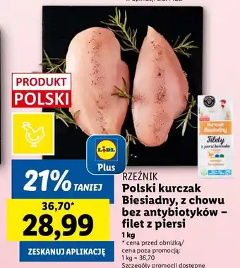 Lidl Filet z piersi kurczaka biesiadnego Rzeźnik Codzienna Dostawa oferta