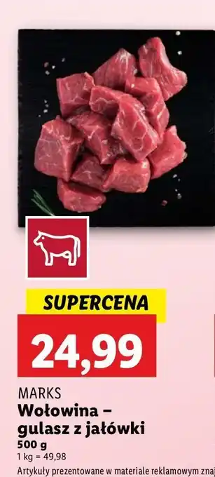 Lidl Gulasz z jałówki Mark's oferta