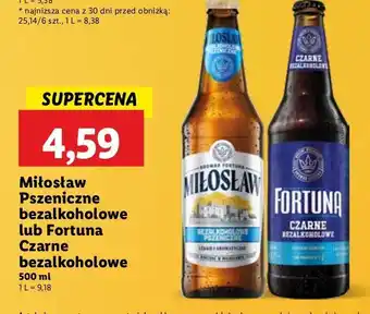 Lidl Piwo Fortuna Czarne Bezalkoholowe oferta